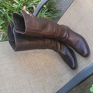 Matisse Dark Brown Leather Tall Riding Style Boots Sz 12.5